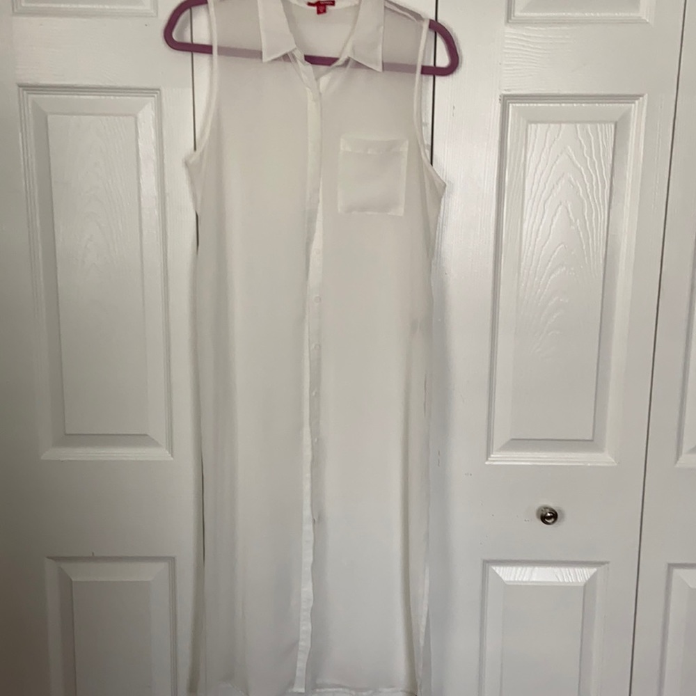 Lady’s long sheer blouse